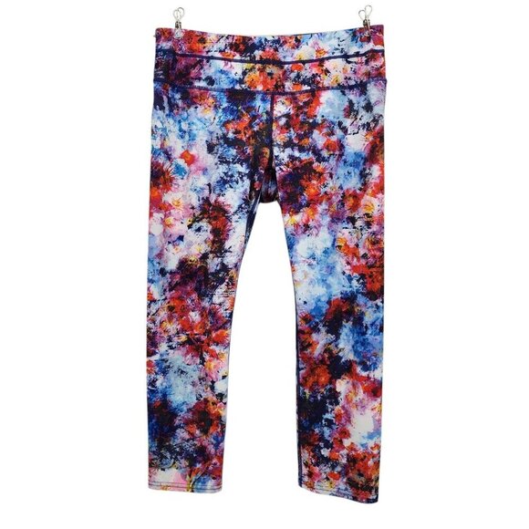 Athleta Hypersonic Sonar Ember Crop Leggings Womens Medium - Picture 1 of 8